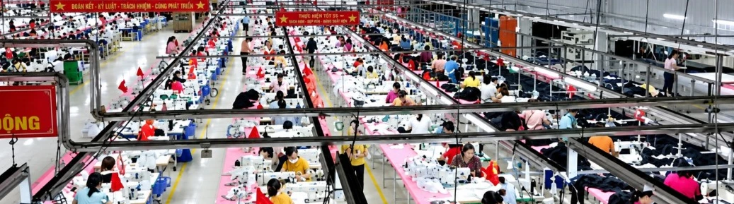 Partner garment factory production floor